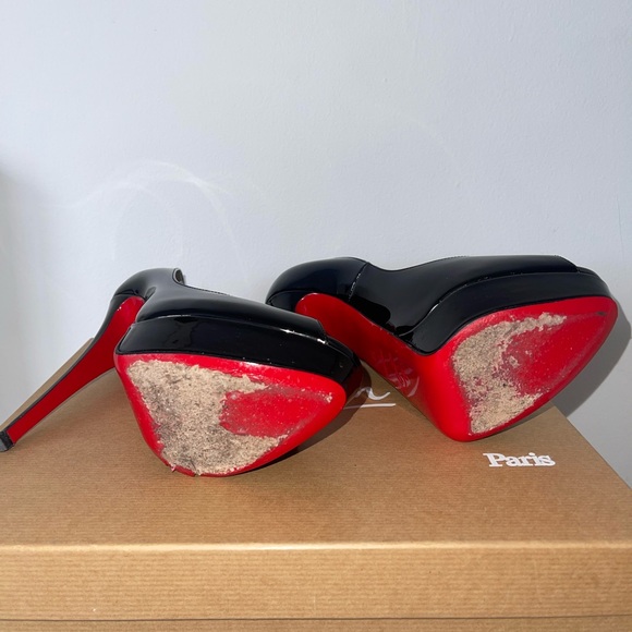 Christian Louboutin Lady Peep Toe Pump Heels - Picture 4 of 4